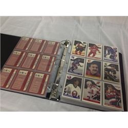 BINDER WITH 1985 O-PEE-CHEE CARDS, 1985 TOPPS