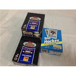 LOT OF 4  BOXES TOPPS 1992 HOCKEY CARDS