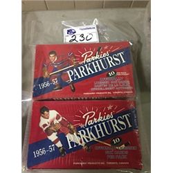 LOT OF 2 FACTORY SEALED BOXES PARKHURST