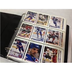 BINDER OF 1991 UPPER DECK HOCKEY CARDS