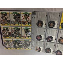 BINDER OF PRO SET 1990 HOCKEY CARDS