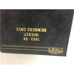 BINDER 1993/94 TOPPS STADIUM CLUB MEMBERS ONLY SET