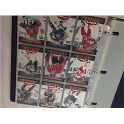 BINDER SET OF CRASH HOCKEY CARD