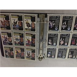 BINDER OF PINNACLE & TEAM PINNACLE SETS OF HOCKEY