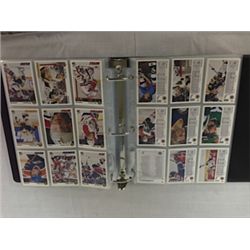 BINDER OF UPPER DECK 1991/92 SET OF HOCKEY