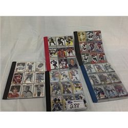 5 BINDERS OF ASSORTED CARDS