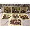 Image 1 : SET OF 7 CIVIL WAR BATTLE PRINTS -  COPYRIGHT 1886