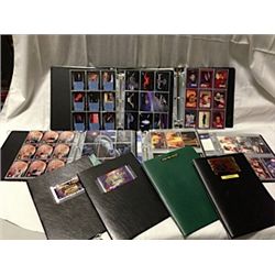 9  BINDERS OF STAR TREK TRADING CARD SETS