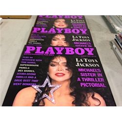 5 COPIES PLAYBOY MAGAZINE MARCH 1989 LA TOYA