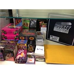 LARGE ASSORTMENT OF PORNOGRAPHIC TRADING CARDS,