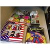 Image 1 : MIXED LOT INCLUDING SUPERMAN TIN SIGN, PLASTIC