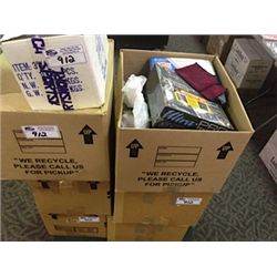 6 BOXES OF ASSORTED CARD COLLECTION SUPPLIES