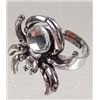 Image 1 : 2127 - CLEAR RHINESTONE SPIDER RING - ADJUSTABLE SIZE