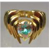 Image 1 : 2023 - STERLING SILVER RING W/ MYSTIC TOPAZ - SIZE 8 - STAMPED STERLING