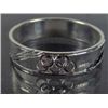 Image 1 : 2485 - STERLING SILVER CARVED EMBROIDERY RING SIZE 9
