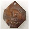 Image 1 : 2280 - CHARLOTTE NORTH CAROLINA SLAVE TAG METAL SLAVE TAG - DATED 1841