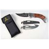 Image 1 : 2527 - ELK RIDGE EXCHANGE A BLADE FOLDING HUNTER KNIFE W/  WOOD HANDLE