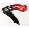 Image 1 : 2561 - TWO TONE ALUMINUM LINERLOCK KNIFE W/ VIPER GRAPHIC