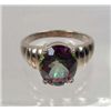 Image 1 : 1959 - STERLING SILVER RING W/ MYSTIC TOPAZ - SIZE 9.75 - STAMPED .925