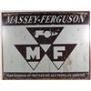 Image 1 : 1576 - METAL ADVERTISING SIGN - MASSEY FERGUSON TRACTORS - 12.5X16"