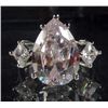 Image 1 : 916 - WHITE GOLD PLATED WHITE TOPAZ RING