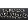 Image 1 : 1165 - LOT OF 10 SILVER RINGS - MARKED 925