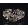 Image 1 : 949 - WHITE GOLD PLATED WHITE TOPAZ RING
