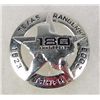 Image 1 : 1211 - TEXAS RANGERS 180TH ANNIVERSARY LAW BADGE - PINBACK