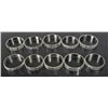 Image 1 : 1167 - LOT OF 10 SILVER RINGS - MARKED 925