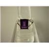 Image 1 : 12.25 CTW AMETHYST RING .925 STERLING SILVER