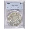 Image 1 : 1892 MORGAN DOLLAR PCGS MS63