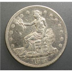 1875-CC TRADE DOLLAR, AU