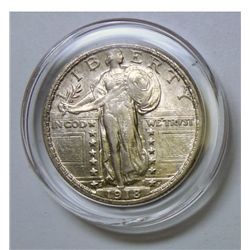 1918-S STANDING LIBERTY QUARTER CH BU VERY NICE