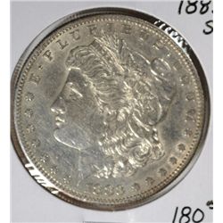 1883-S MORGAN DOLLAR AU 53
