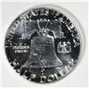 Image 2 : 1950 FRANKLIN HALF DOLLAR GEM PROOF 63