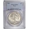 Image 1 : 1921  Peace $ PCGS64   est  $650-$700