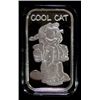Image 1 : COOL CAT, 1 Oz .999 SILVER Pf. ART BAR INGOT