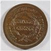 Image 2 : 1853  half penny  nice color and strike  XF scratches obv