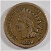 Image 1 : 1859 Indian penny   VF est $55-$60