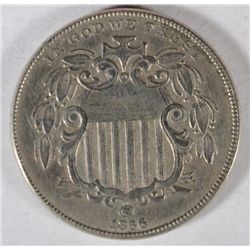 1866 Shield nickel  VF    est $50-$55