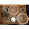 Image 1 : Box Lot of Chicken Waterers and Jar of Diced Money