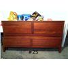 Image 1 : Hand Carved Head Board and Foot Board from