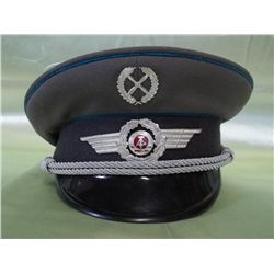 East German Air Force Officer Visor Hat - Cold War