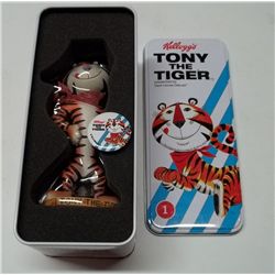 NIB Kellogg's Tony The Tiger Figurine, Tin & Pin