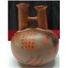 Image 2 : Native Style Ceramic Two-Stem Vase - Chipped Rim