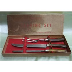 E. Parker & Sons Bakelite Handle Carving Set