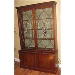 Mahogany Breakfront Hutch Or China Cabinet