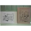 Image 1 : Pair Original 1 Panel Cartoons - Harry Lyons