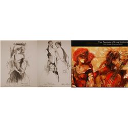 "Two Passions of Lena Sotskova" Book Signed by the Artist With Two Signed and Numbered Lithographs