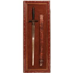 Antique Sword and Wooden Sheath 45" x 17"